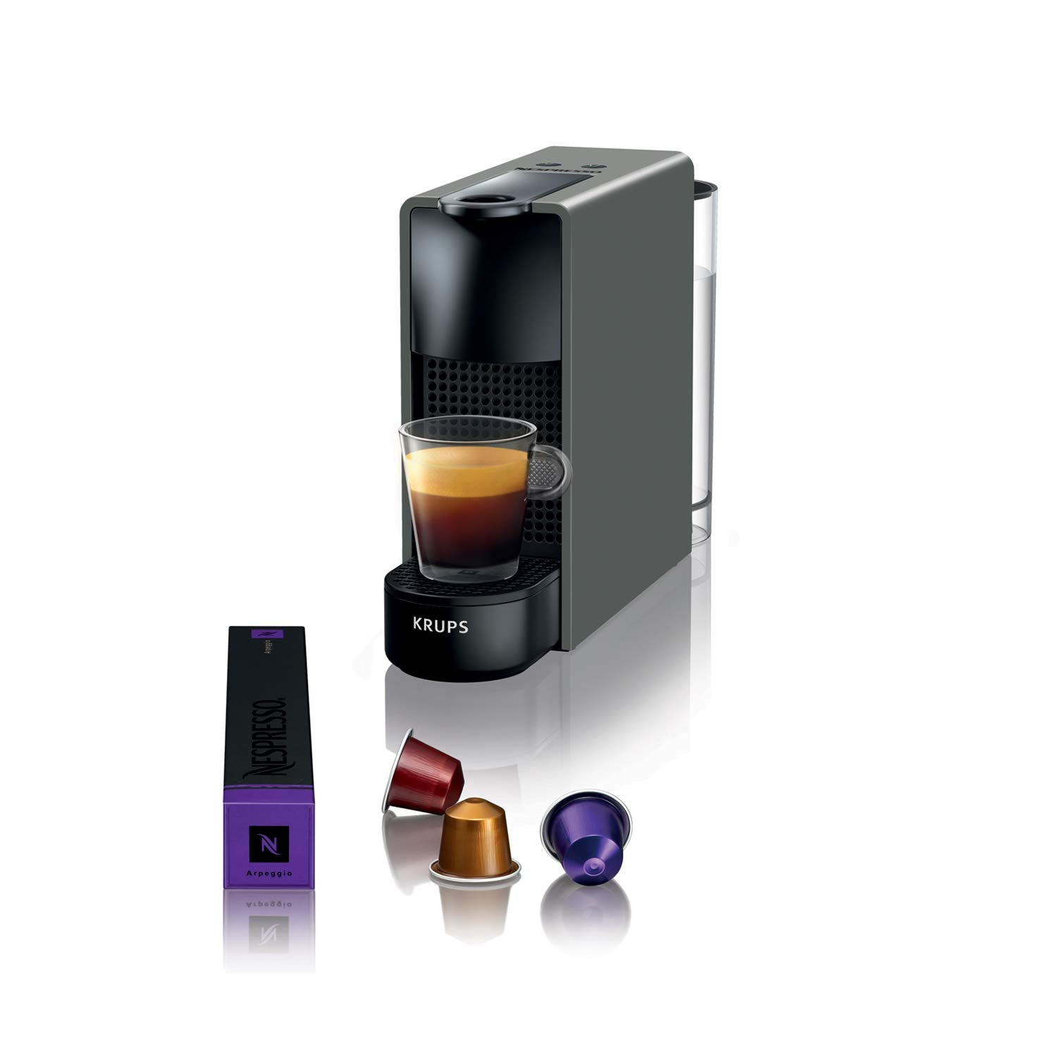 Monero Essenza Mini – Machine à Café à Capsules, Gris Intense - Monero